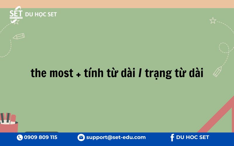 "The most" dùng trong so sánh nhất để chỉ mức độ cao nhất của một đặc điểm