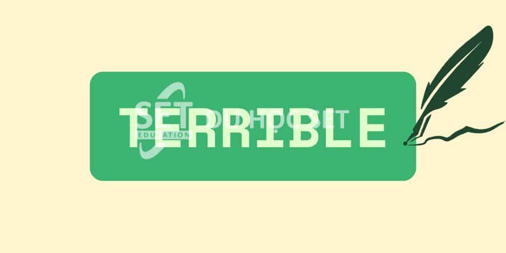 Terrible đi với giới từ gì