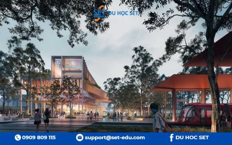 University of Canberra yêu cầu IELTS 6.0–6.5 cho bậc học chính, một số ngành Y, Luật, Giáo dục cần 7.0 trở lên.