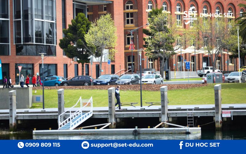 Geelong Waterfront Campus có vị trí đẹp, chuyên về Architecture, Medicine và Nursing