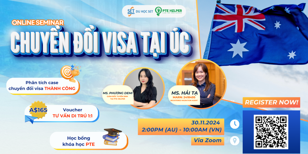 [ONLINE SEMINAR] “Bí quyết” chuyển đổi visa du học thành công