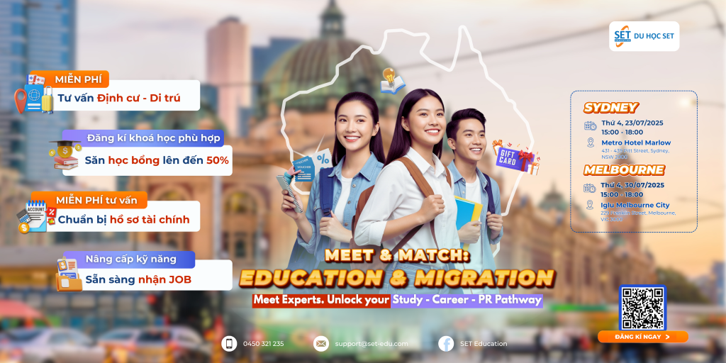 Sự kiện du học tại Úc: Mở khóa hành trình học tập & định cư 2025!