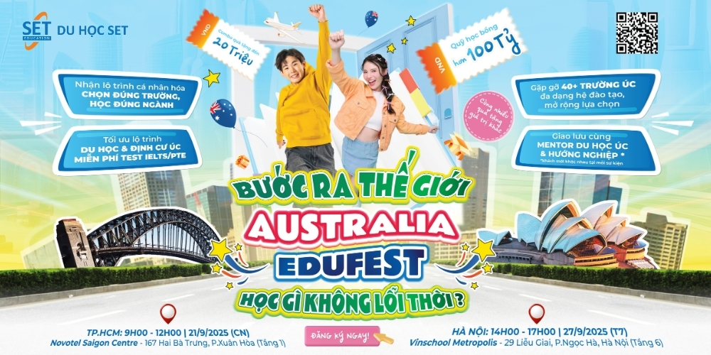Sự kiện du học Úc Australia EduFest 2025: Học Gì Để Không Lỗi Thời?
