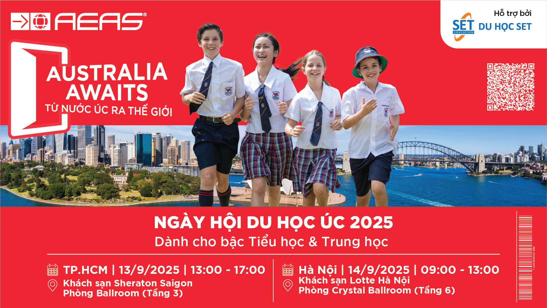 Ngày hội du học Úc tổ chức bởi AEAS dành cho bậc tiểu học và Trung học