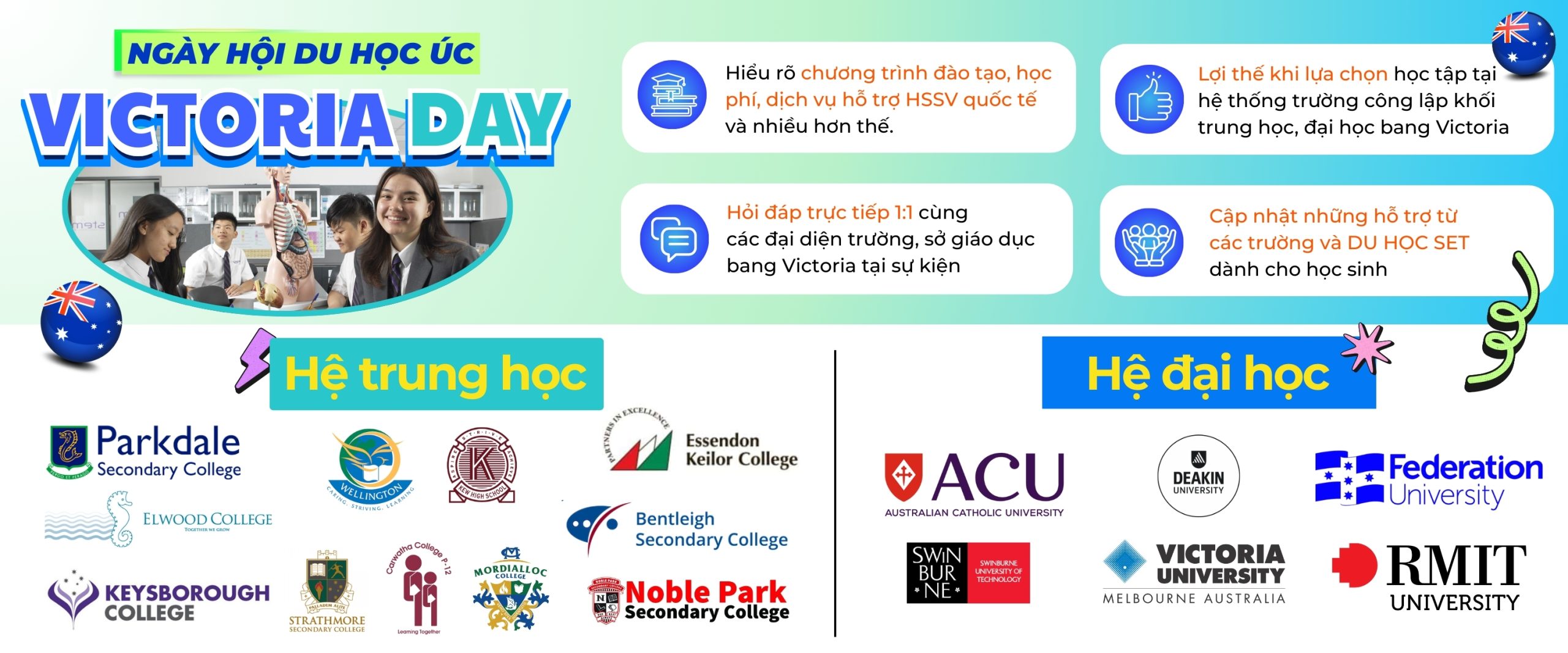 Cơ hội nhận lộ trình du học thông minh từ trung học lên đại học bang Victoria Day