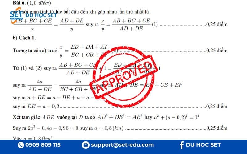 Barem điểm chỉ được áp dụng sau khi có phê duyệt chính thức