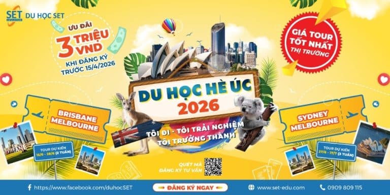 Du Học Hè Úc 2026: Hành Trình Trải Nghiệm và Bứt Phá Toàn Diện Cùng SET