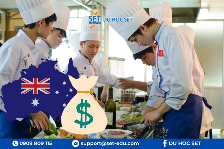 Chi phí du học Úc ngành đầu bếp khá tiết kiệm và phù hợp ngân sách